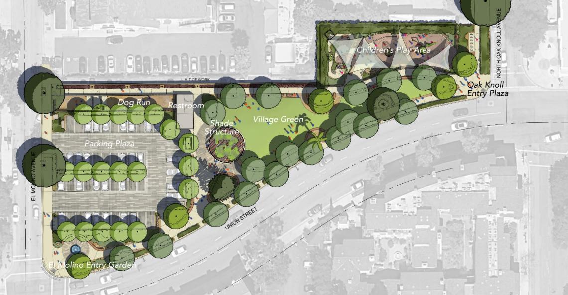 New park takes shape in Pasadena Playhouse District Urbanize LA